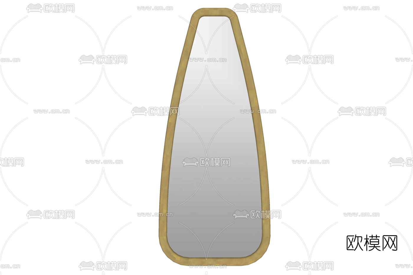 现代瓶子形镜子免费su模型下载