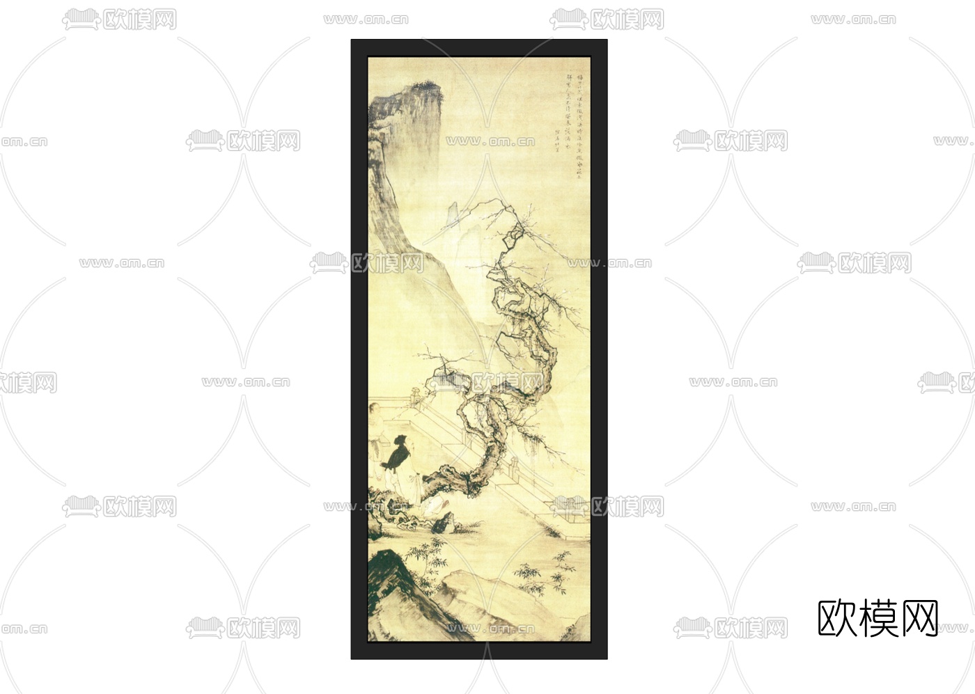 中式装饰画免费su模型下载