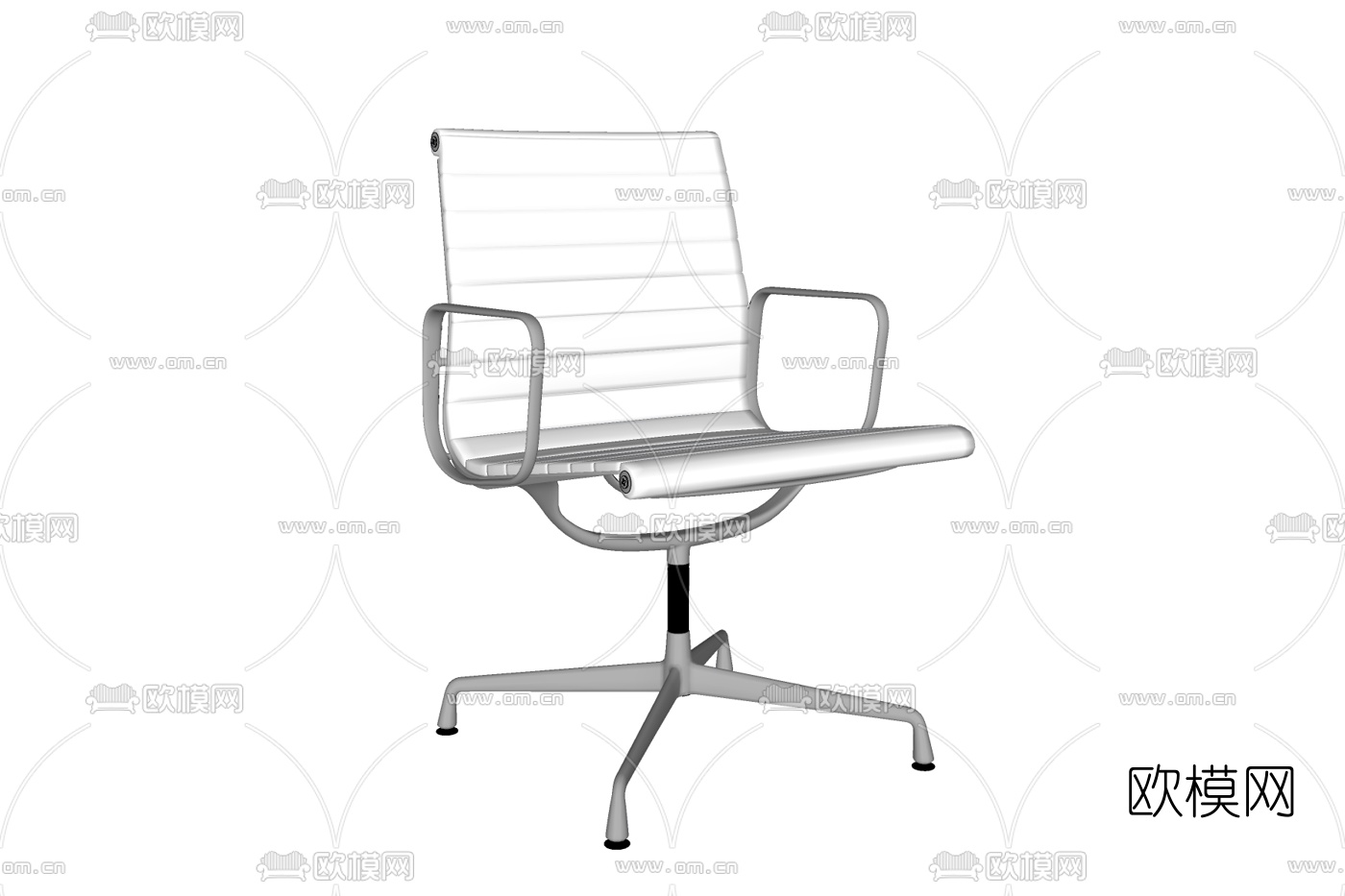 现代布艺办公椅免费su模型下载