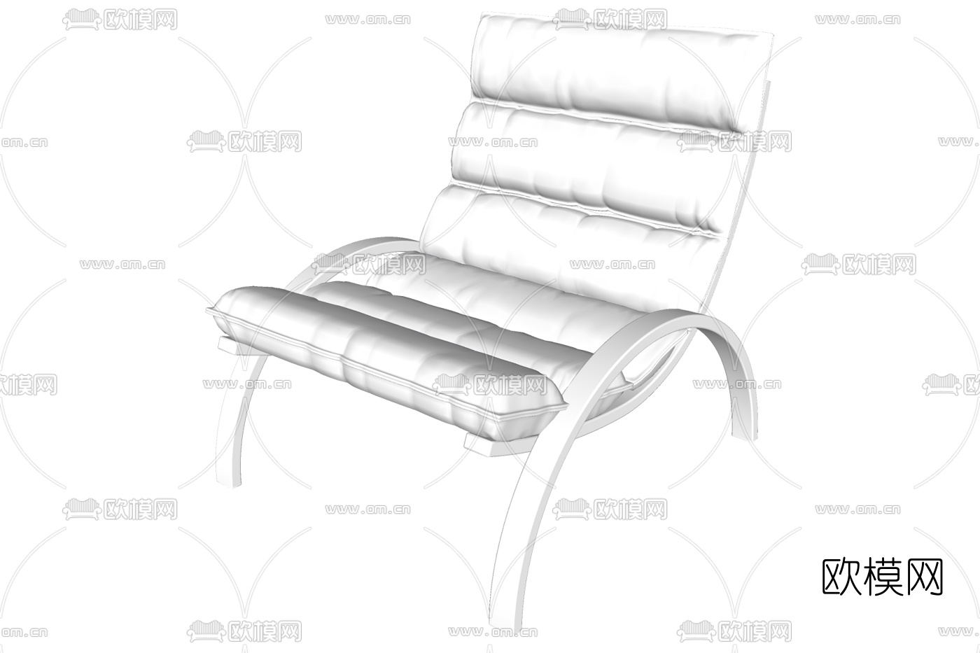 现代布艺休闲椅免费su模型下载