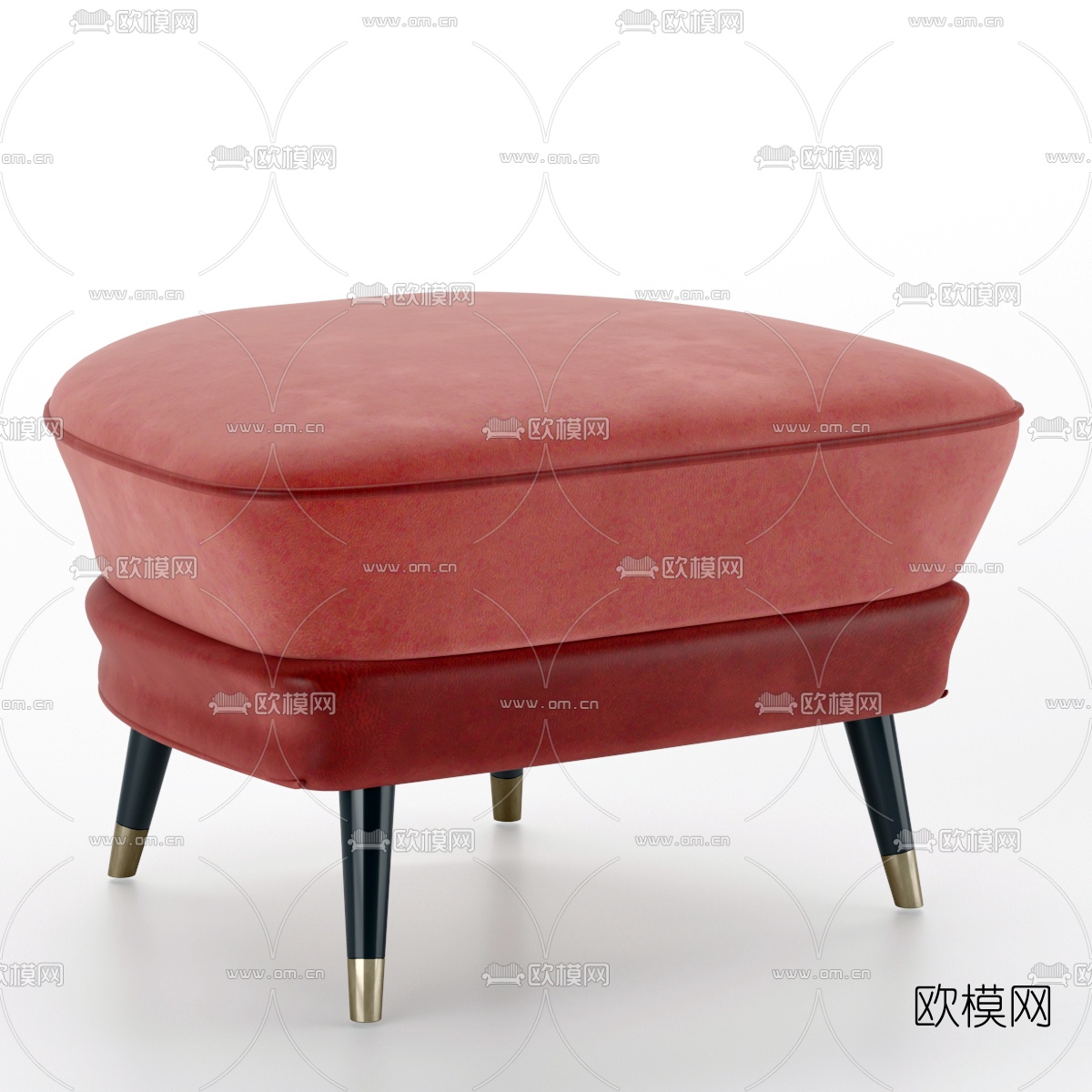 现代布艺沙发凳免费3d模型下载