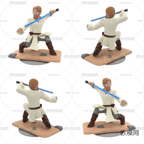 北欧武士人物雕塑摆件3d模型下载