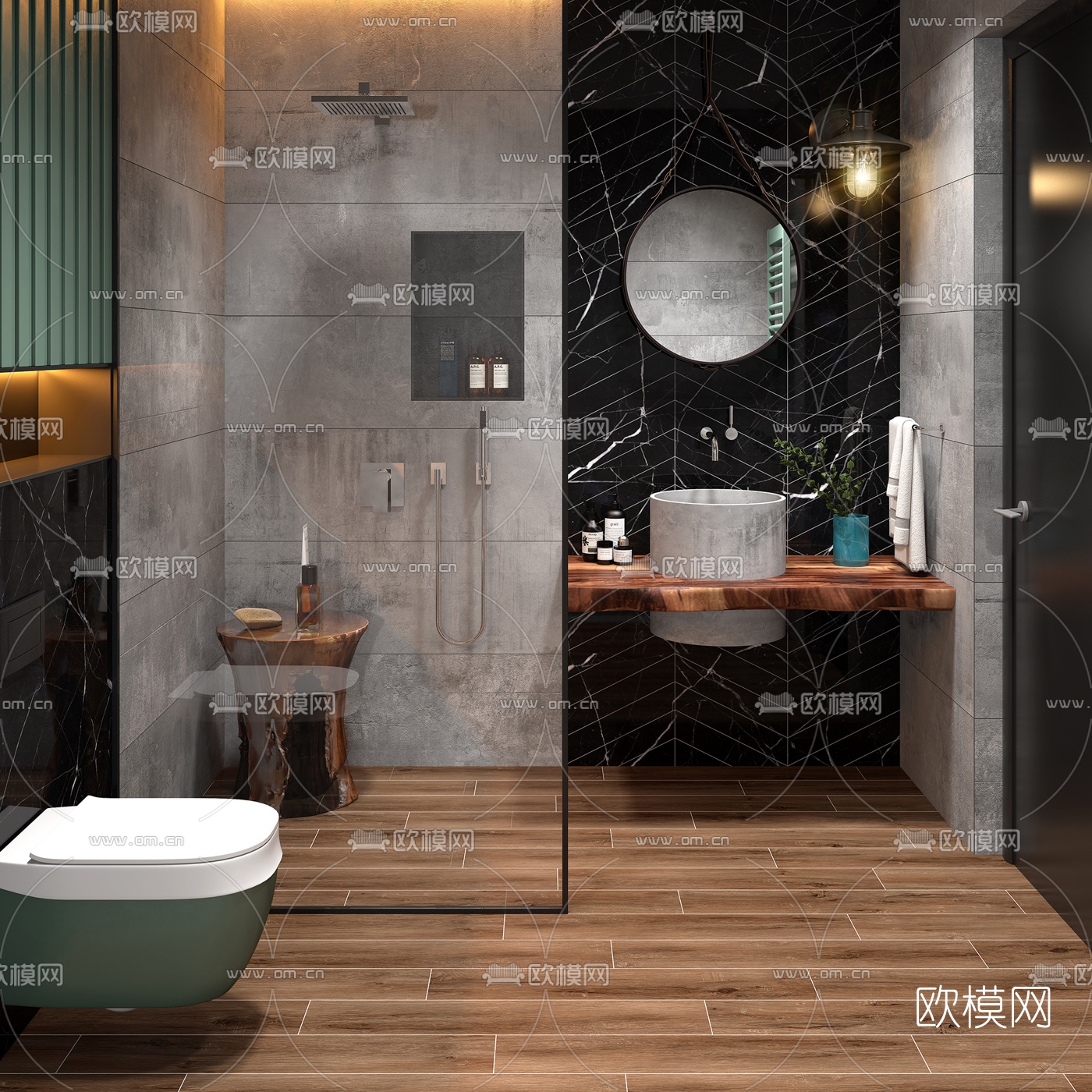 北欧简约卫生间3d模型