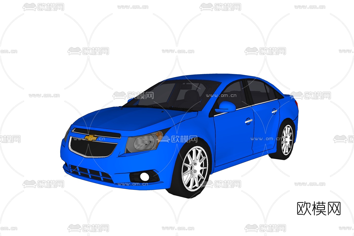 现代家用轿车免费su模型下载