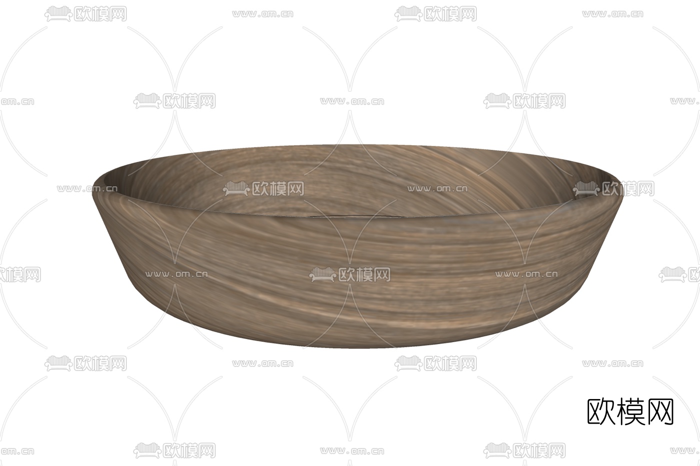 现代实木水果盘免费su模型下载