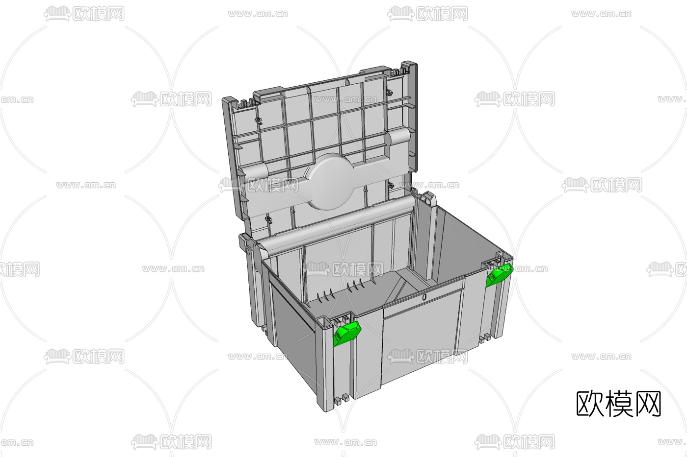 现代收纳箱免费su模型下载
