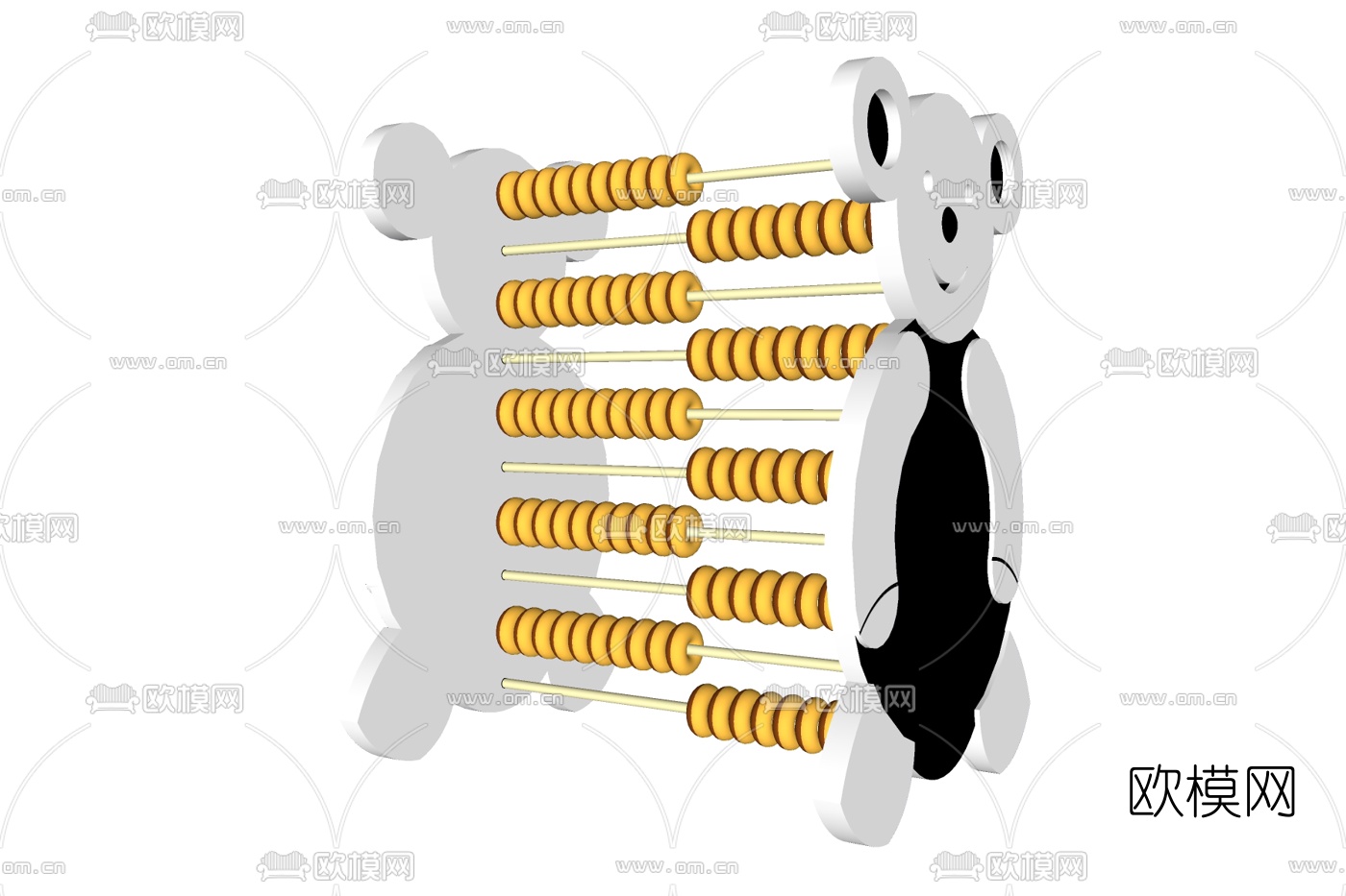 现代儿童算盘免费su模型下载