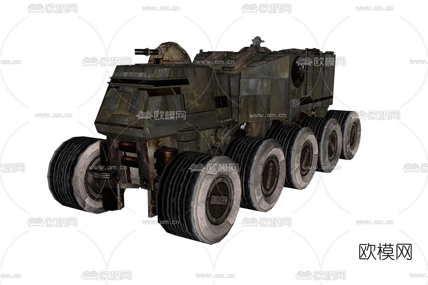 现代全地形战车免费su模型下载