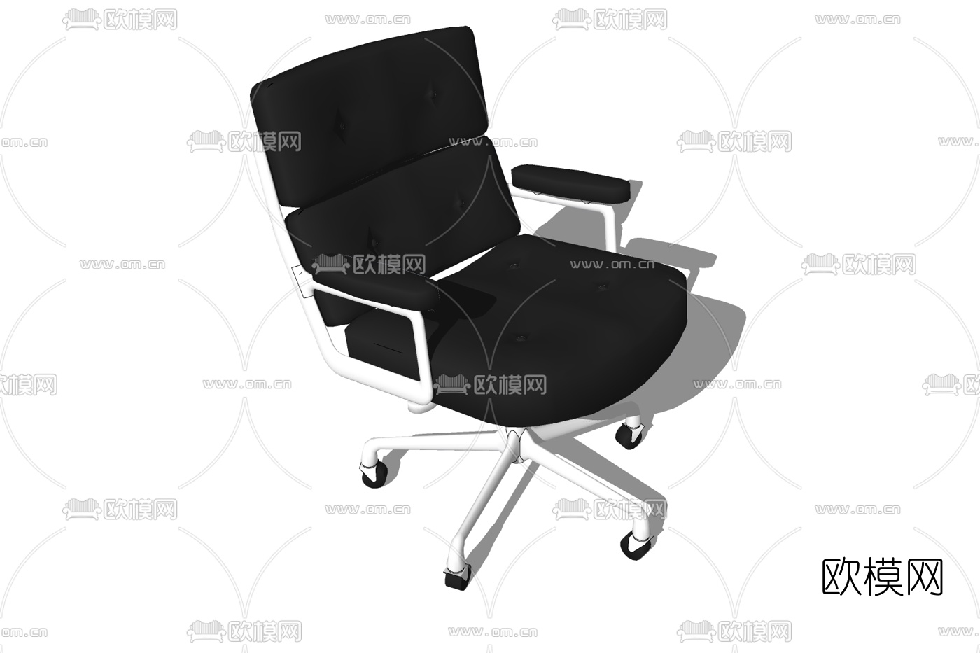 现代旋转办公椅免费su模型下载