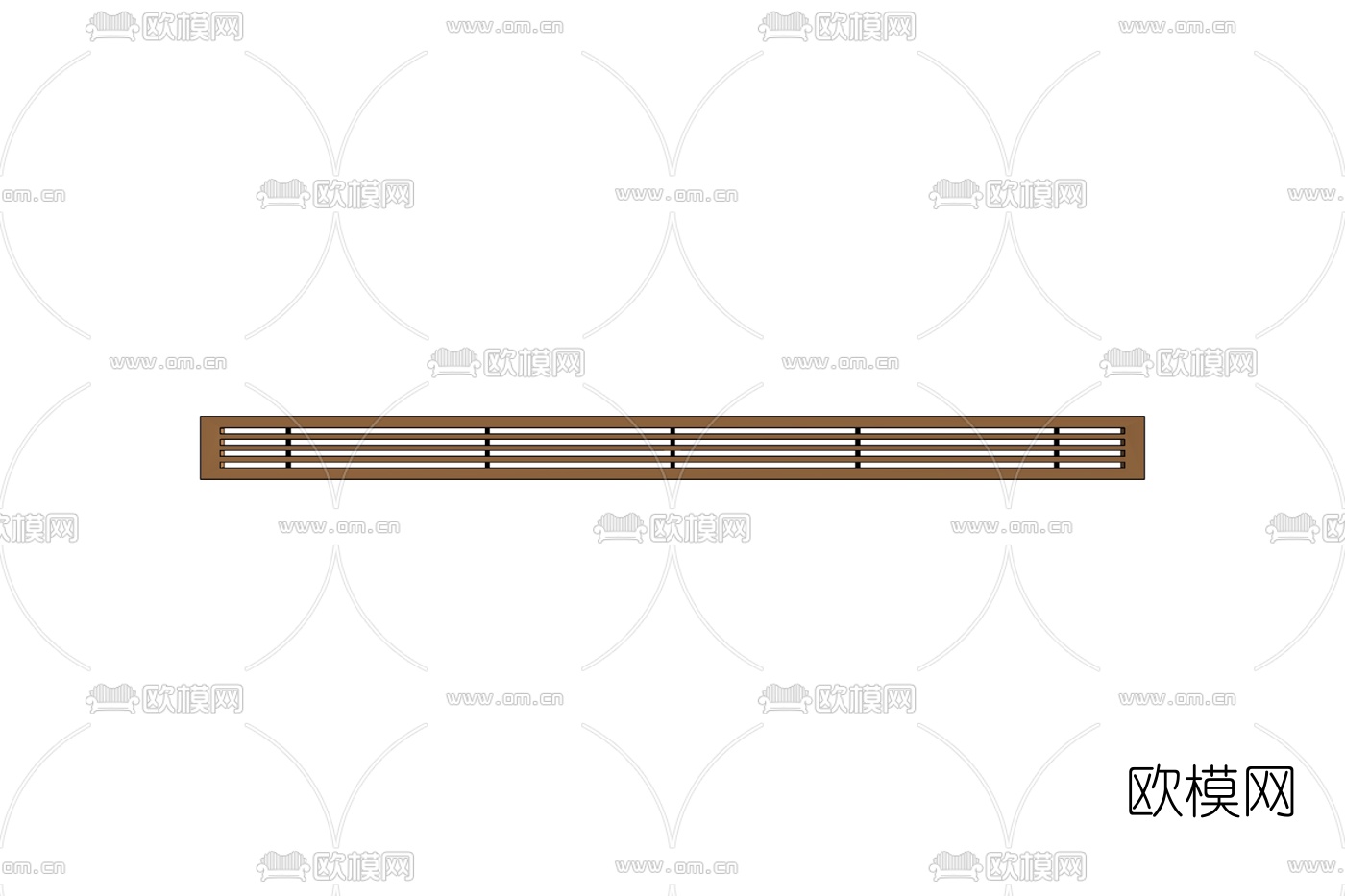 现代出风口格栅免费su模型下载