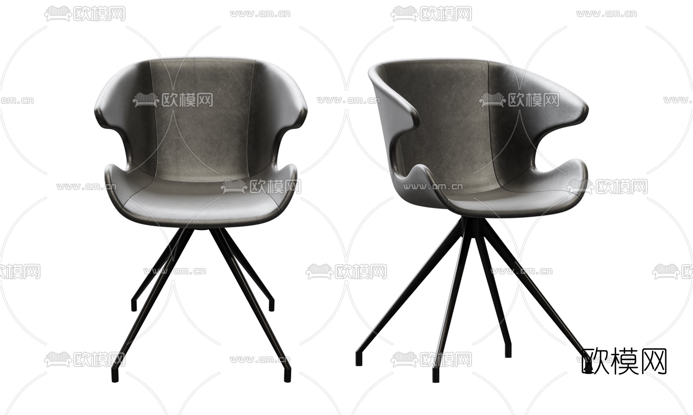 现代简易休闲椅3d模型