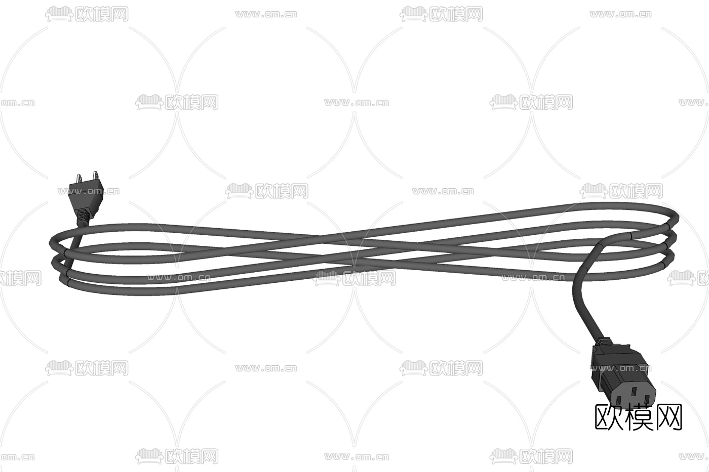 现代电线免费su模型下载