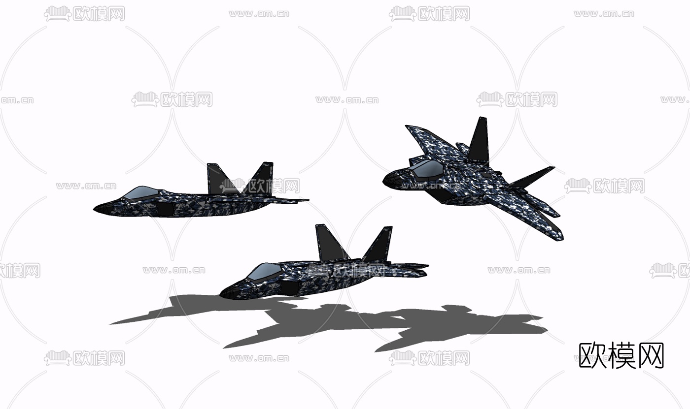 现代战斗机免费su模型下载