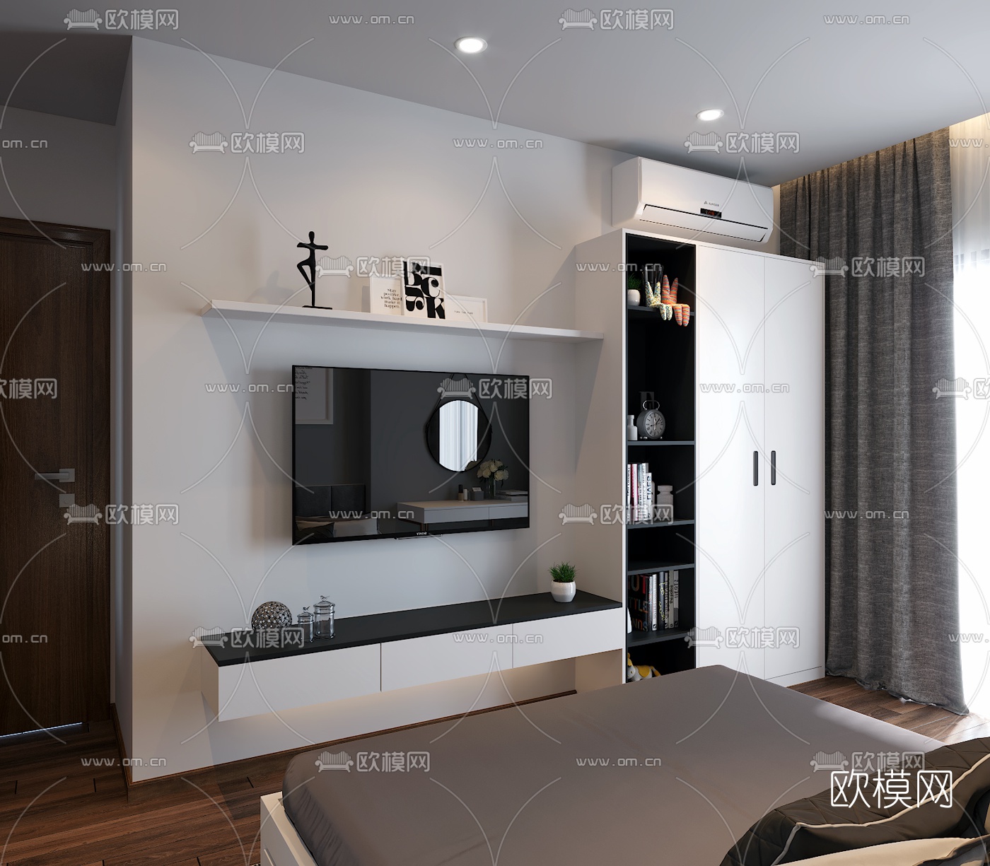 现代卧室免费3d模型