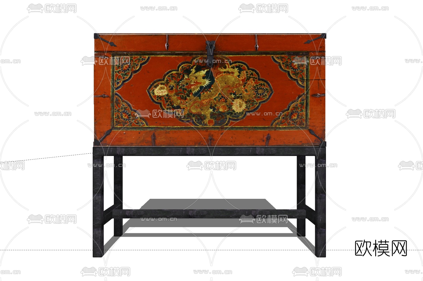 东南亚装饰柜免费su模型下载