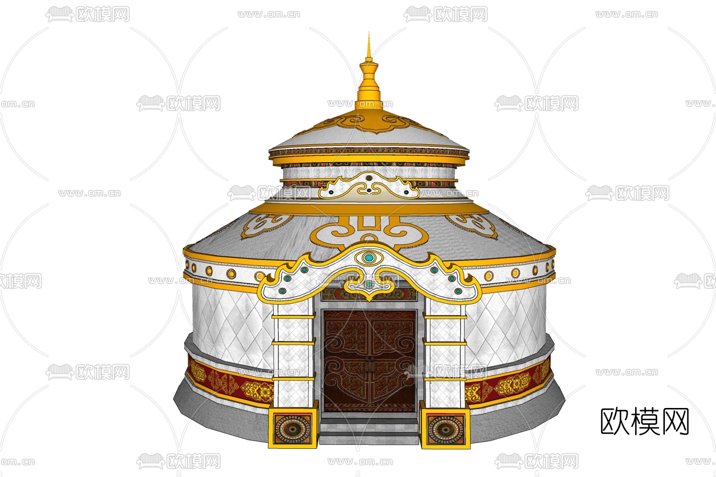 蒙古包免费su模型下载