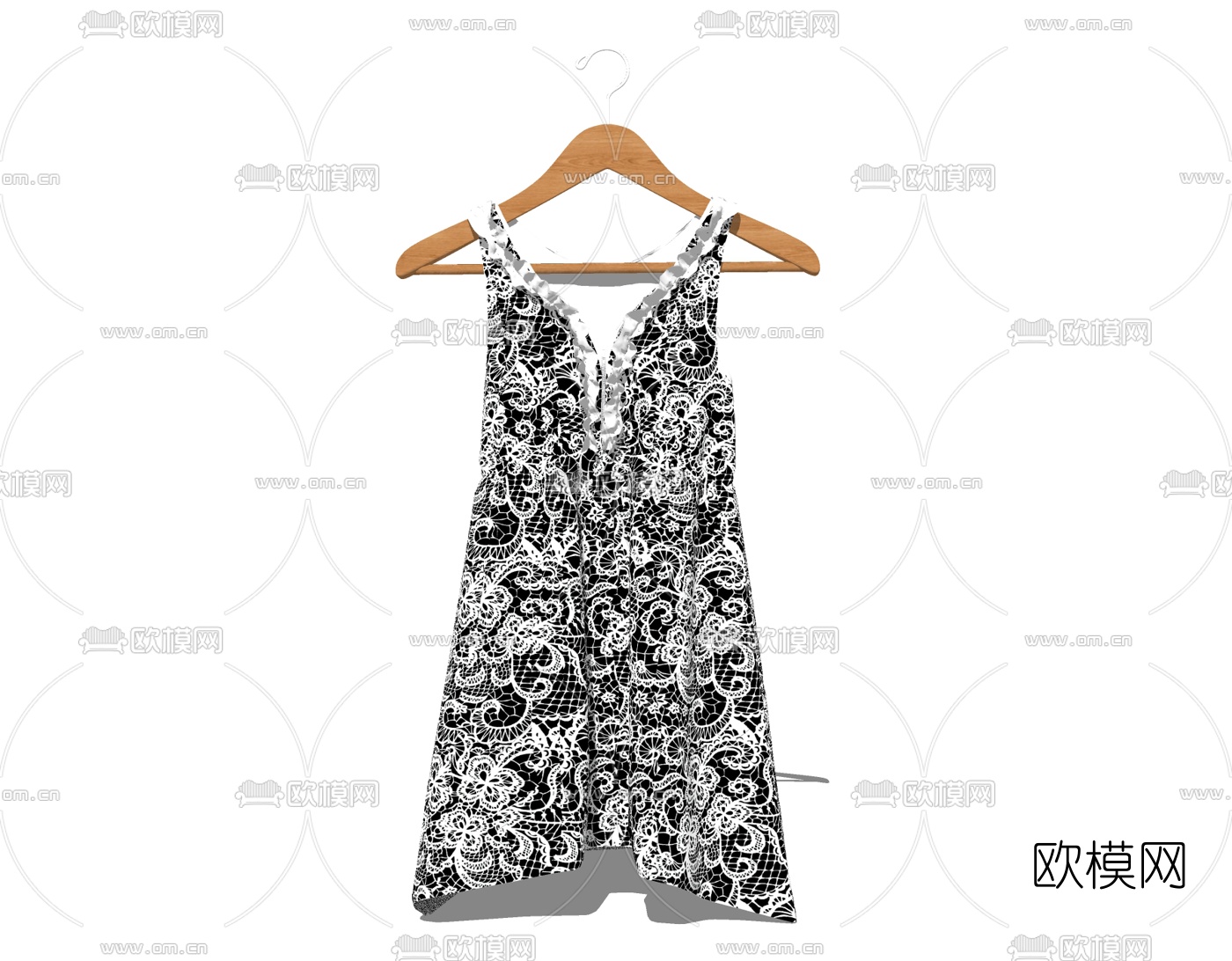 现代服饰免费su模型下载