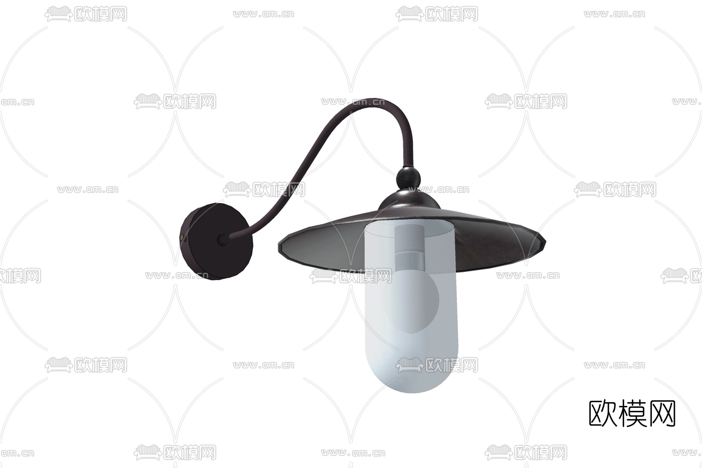 工业风金属壁灯免费su模型下载