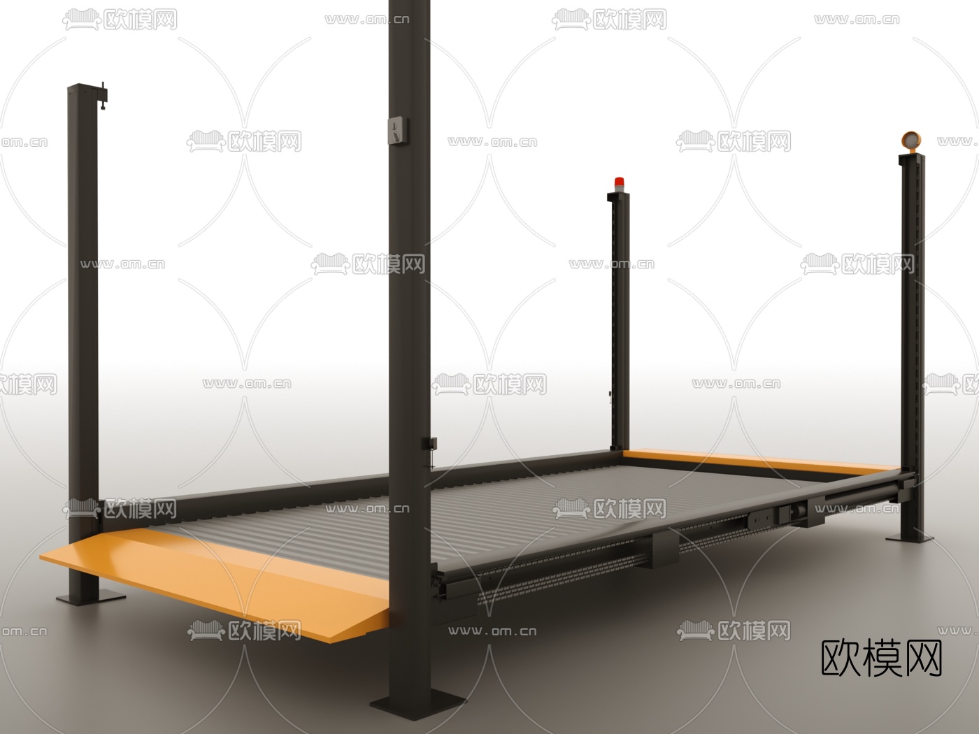 工业风机械传送带3d模型