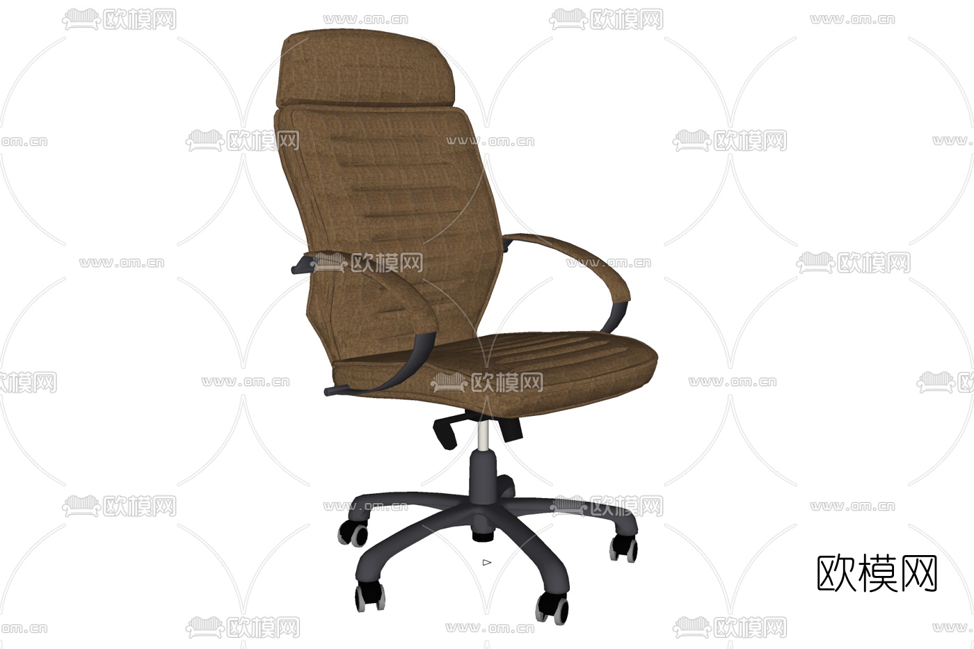 现代布艺办公椅免费su模型下载