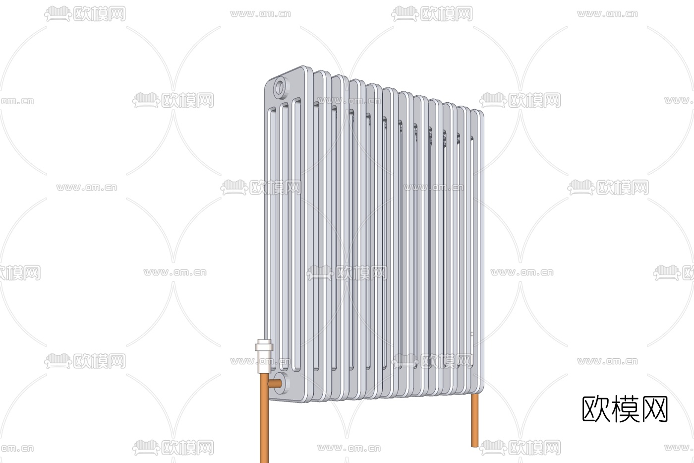 现代暖气片免费su模型下载