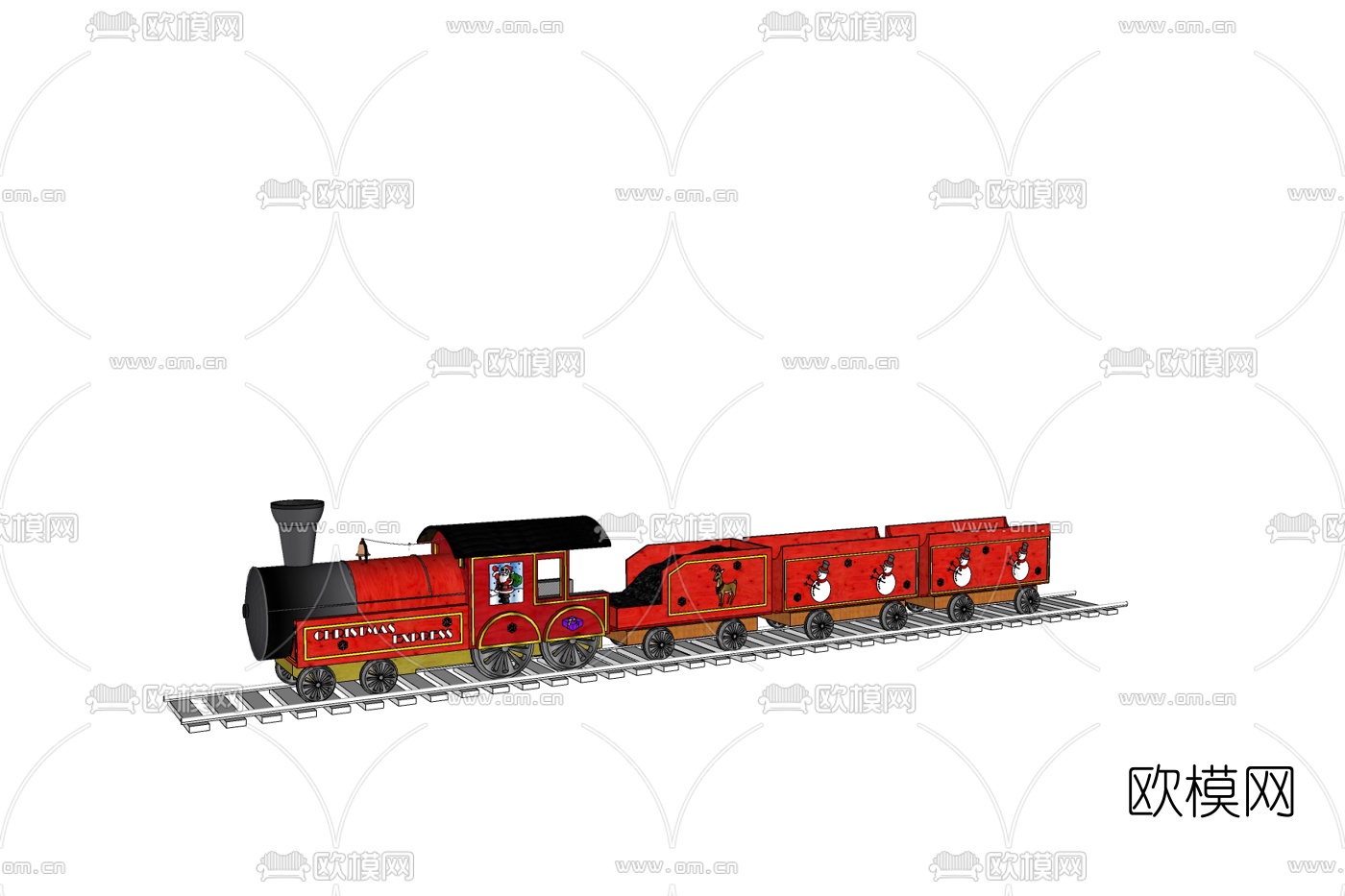现代火车免费su模型下载