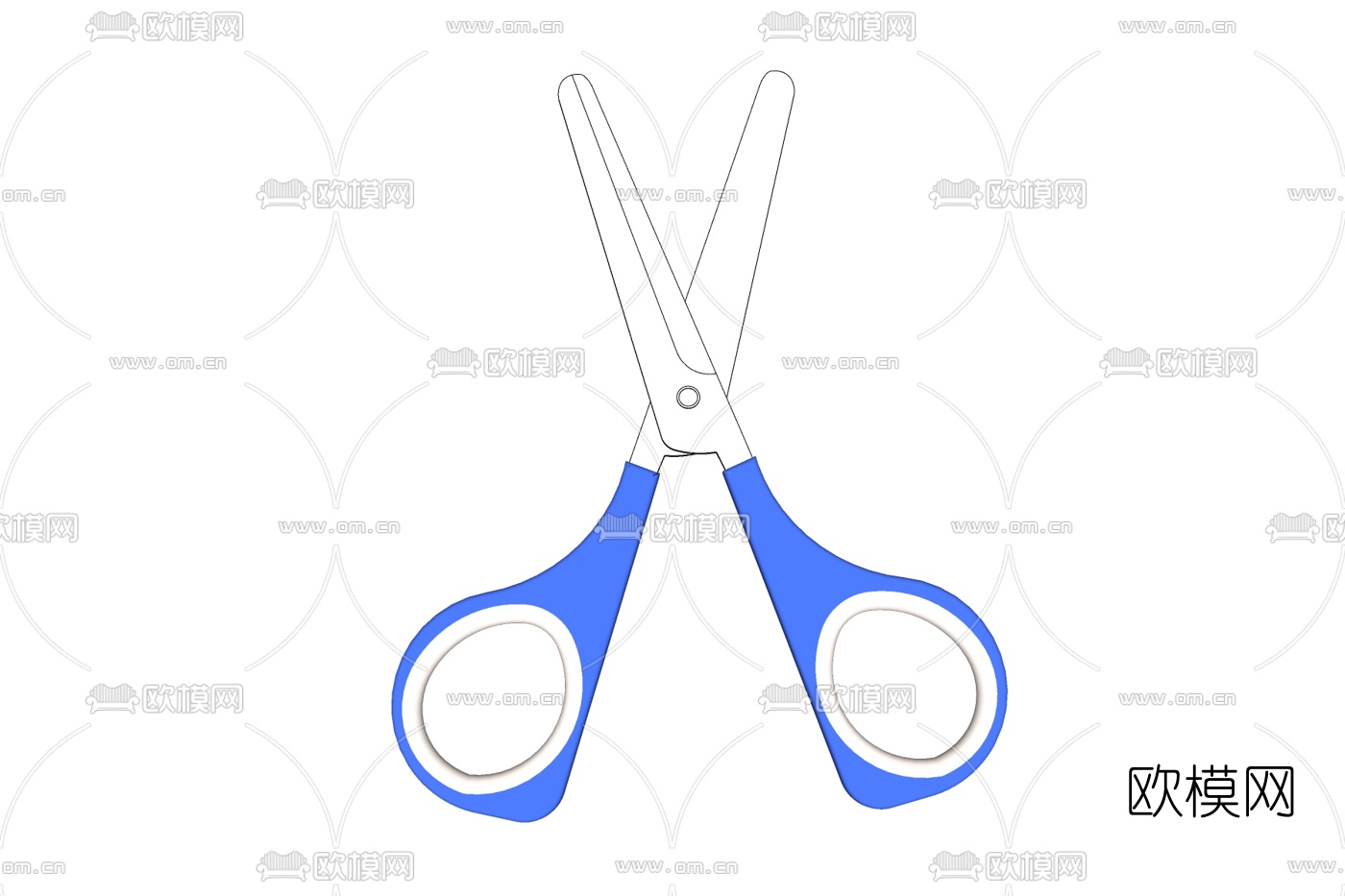 现代剪刀免费su模型下载
