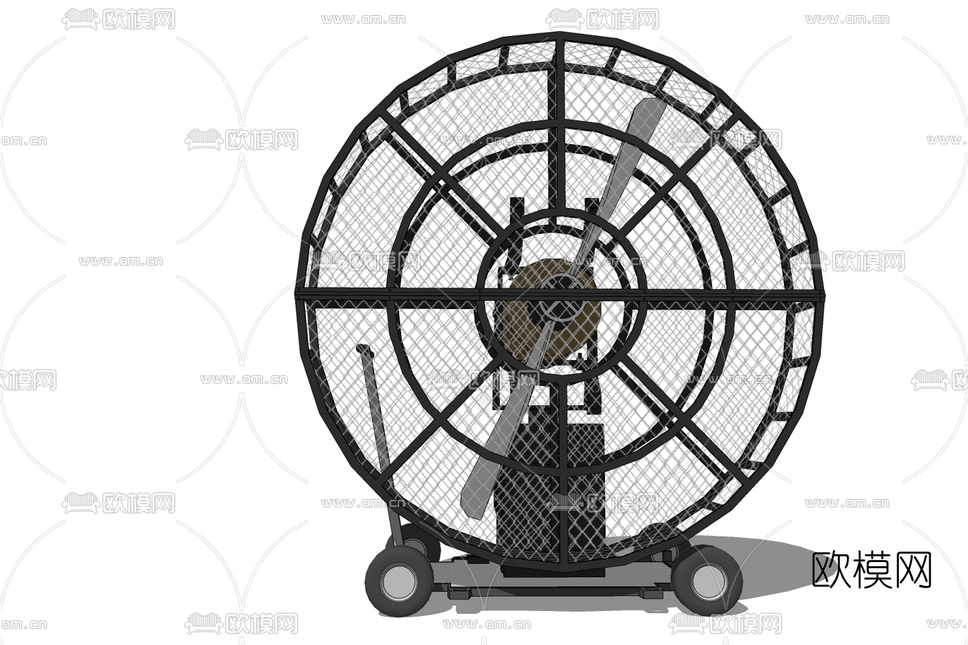 现代大型风扇免费su模型下载