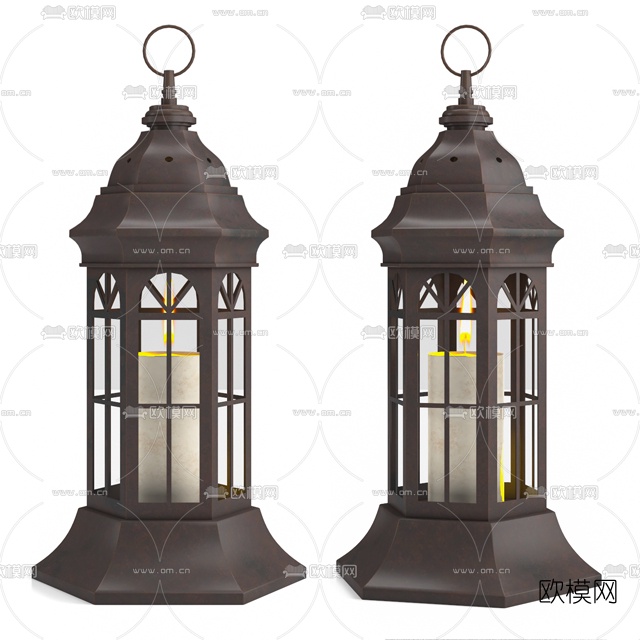 现代户外灯免费3d模型下载