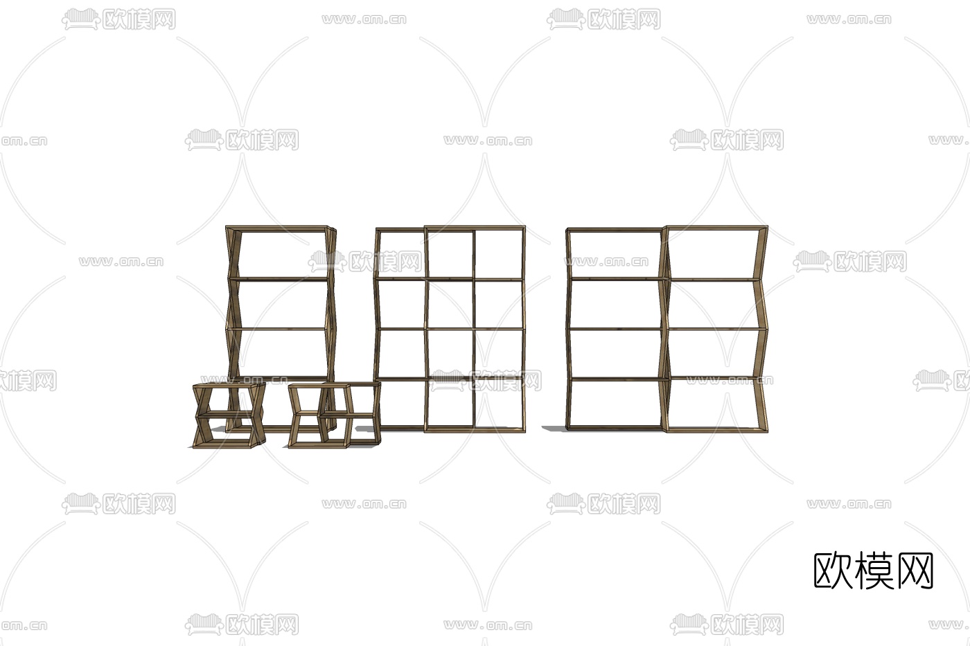 北欧装饰柜免费su模型下载