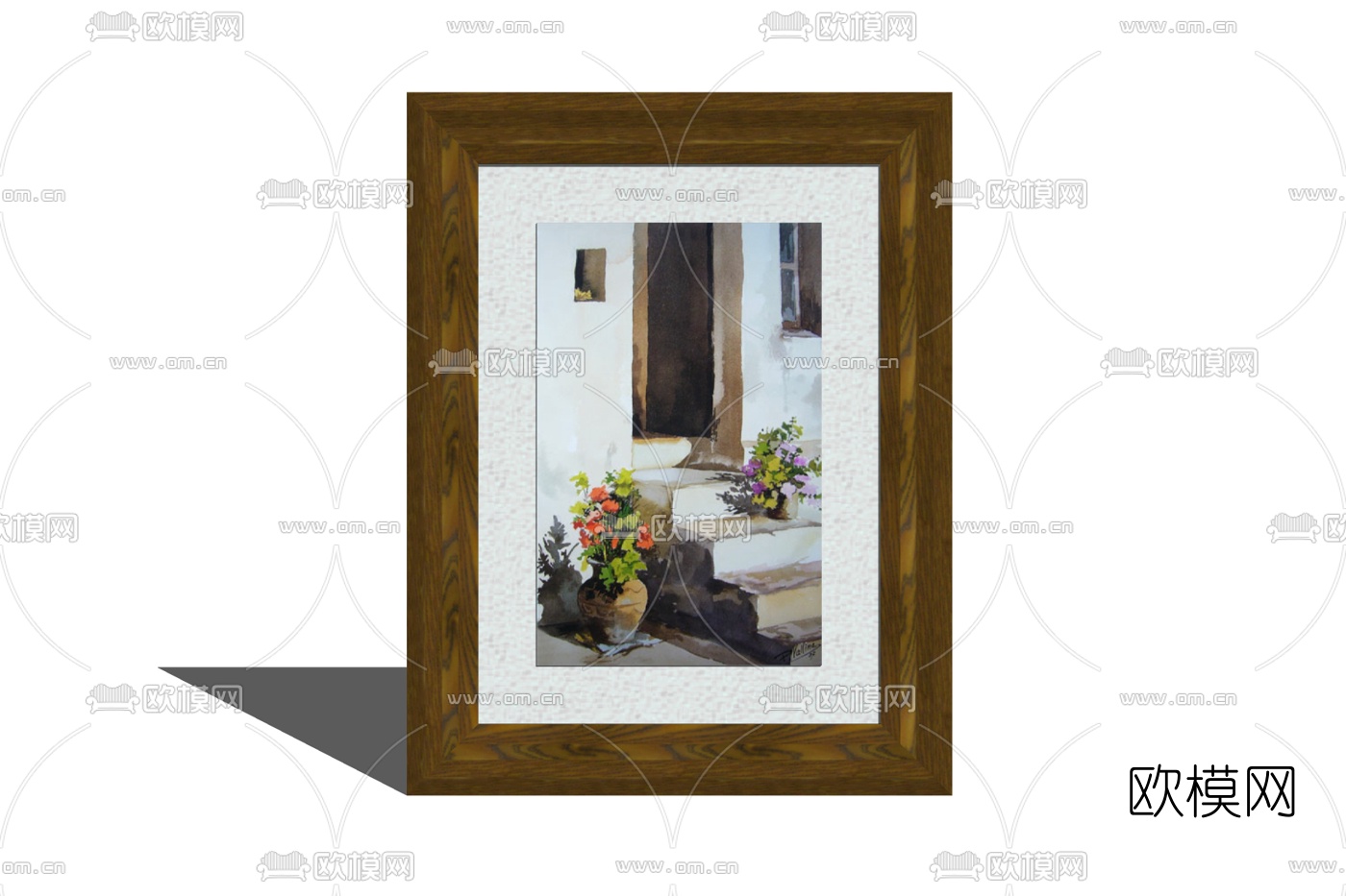 现代建筑装饰画免费su模型下载