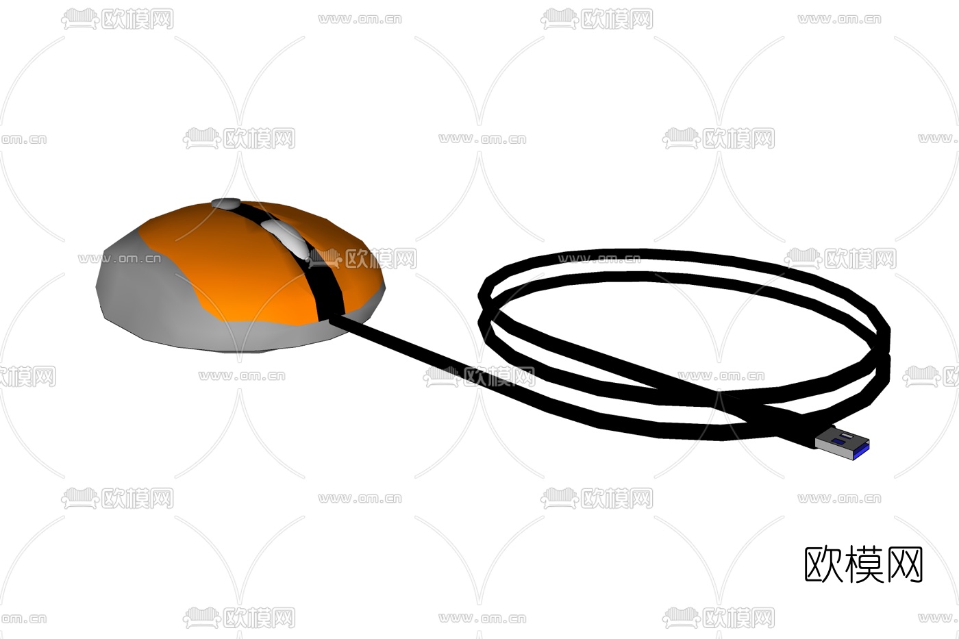 现代鼠标免费su模型下载