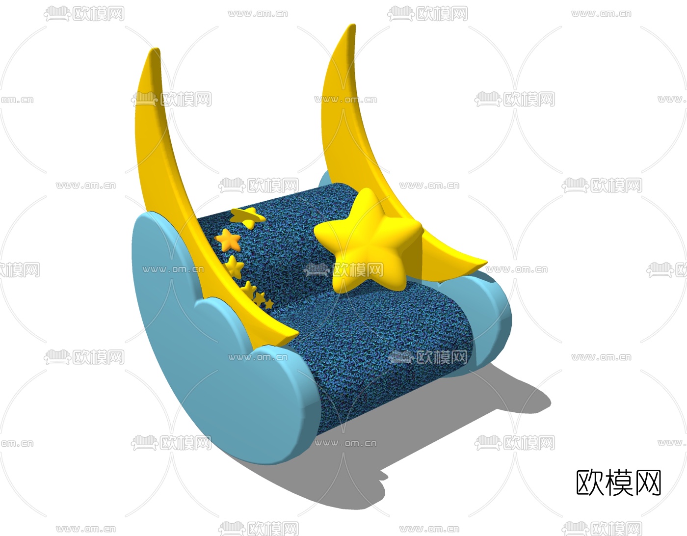 现代儿童摇椅免费su模型下载