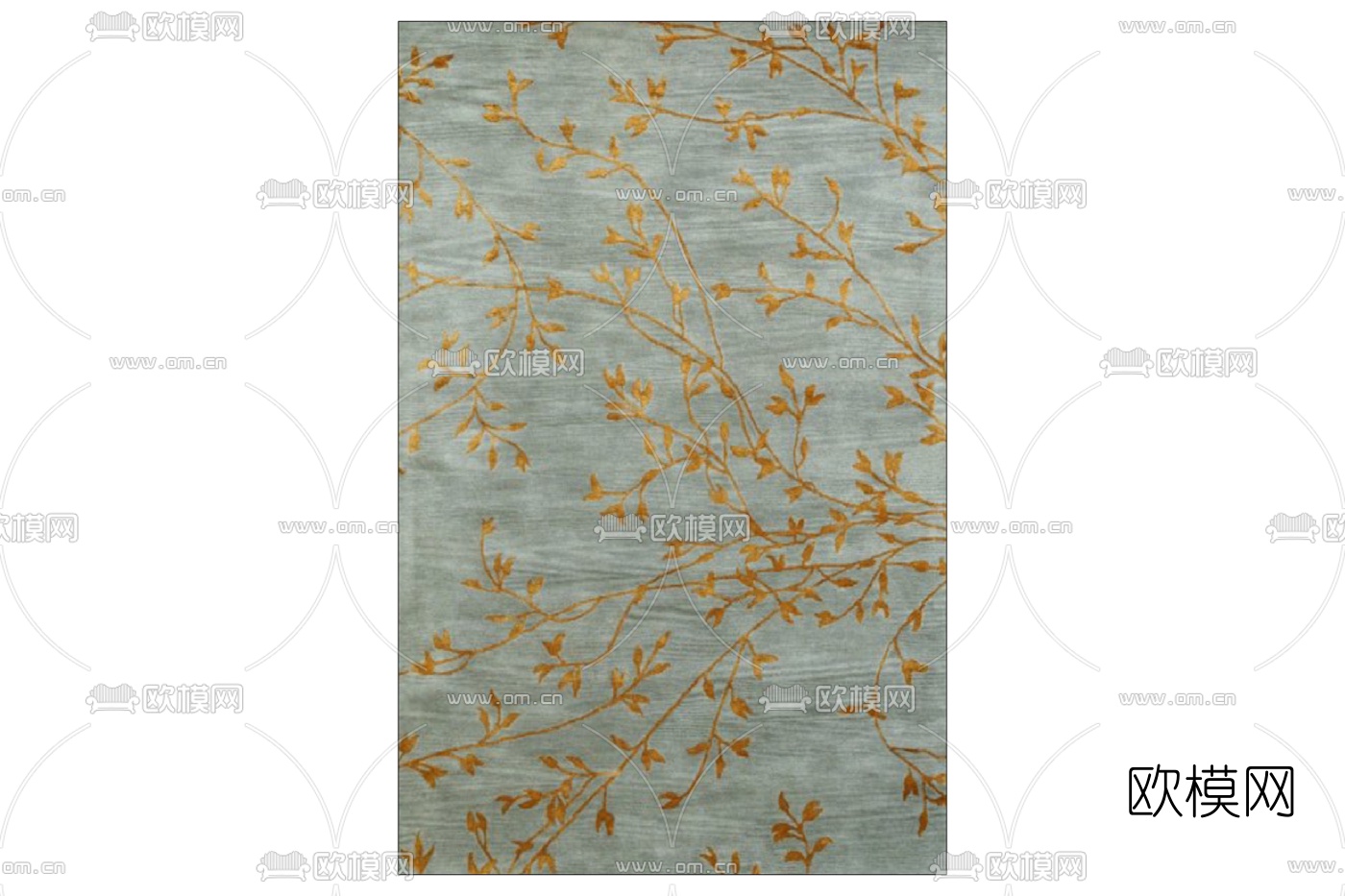 中式地毯免费su模型下载