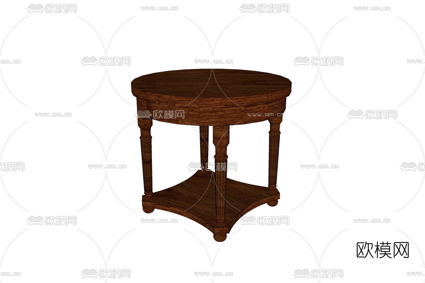 欧式边柜免费su模型下载