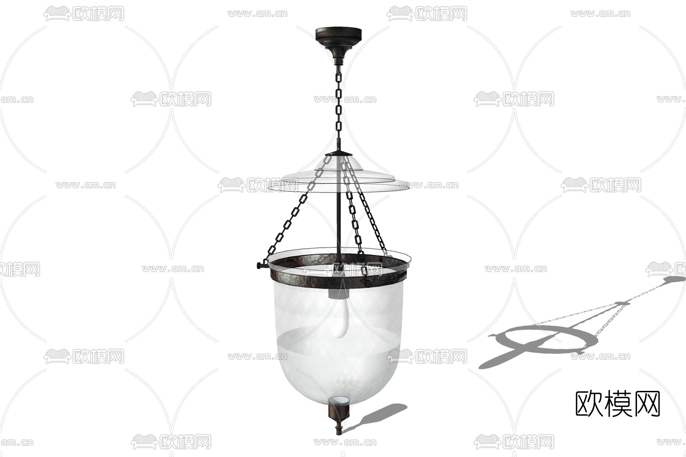 美式吊灯免费su模型下载