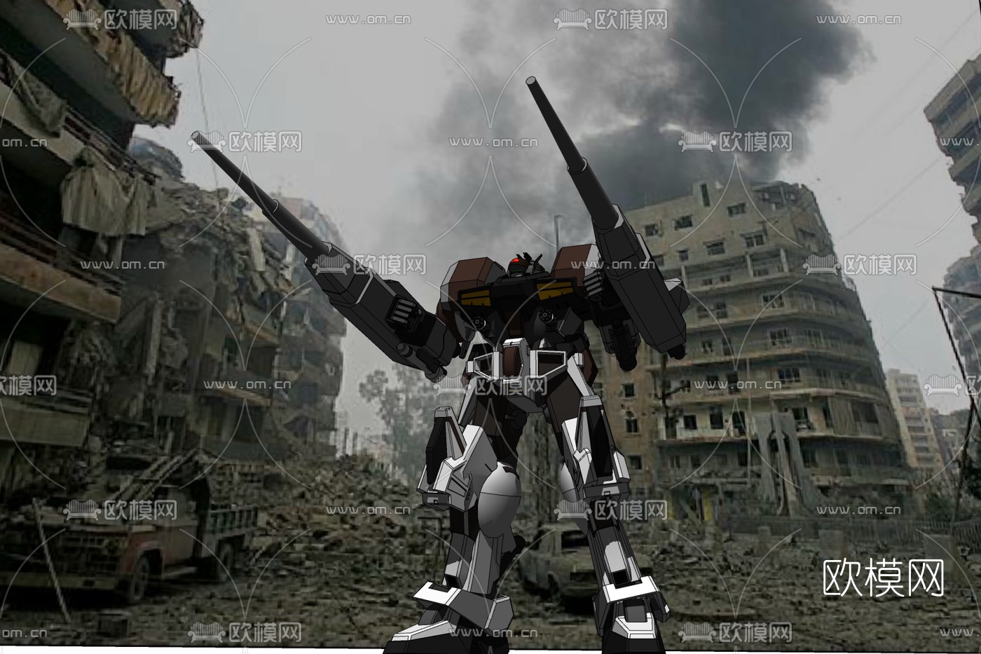 现代高达机器人免费su模型下载