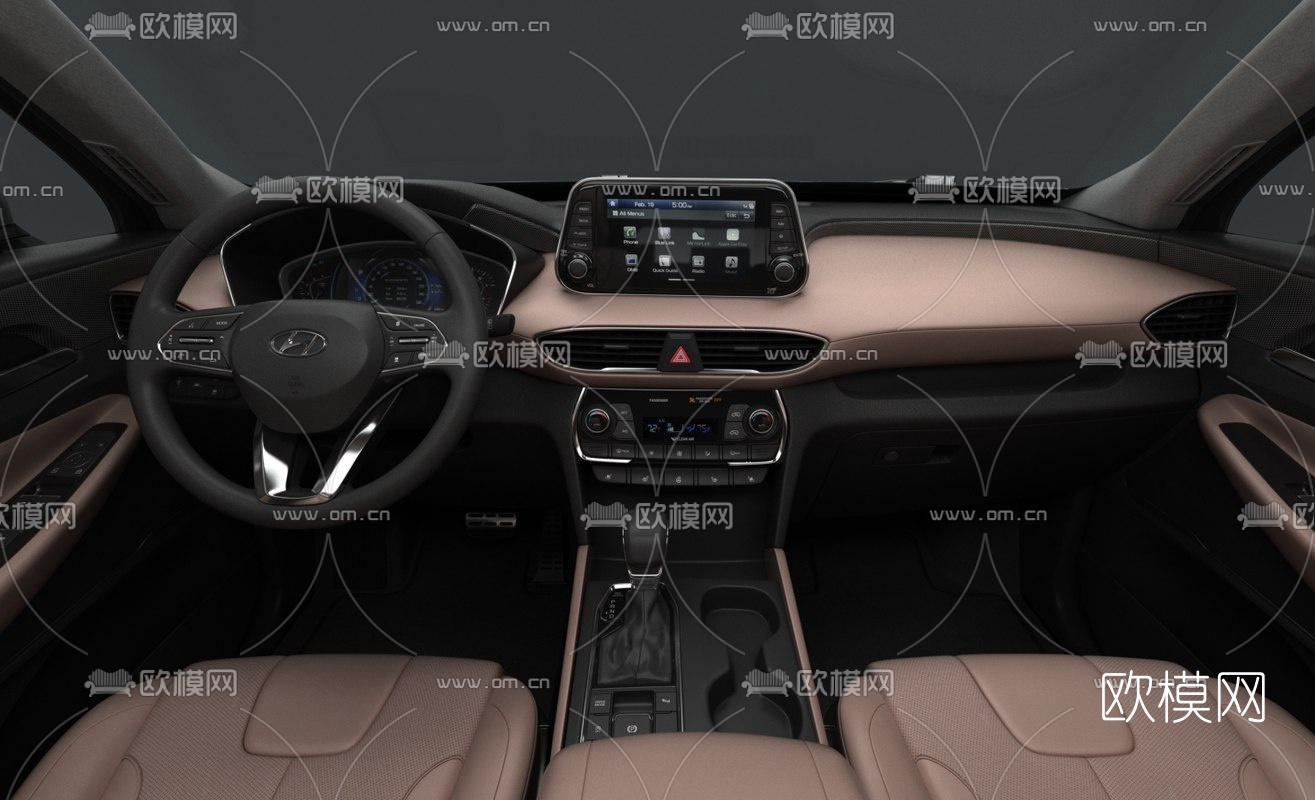 现代圣达菲汽车3d模型