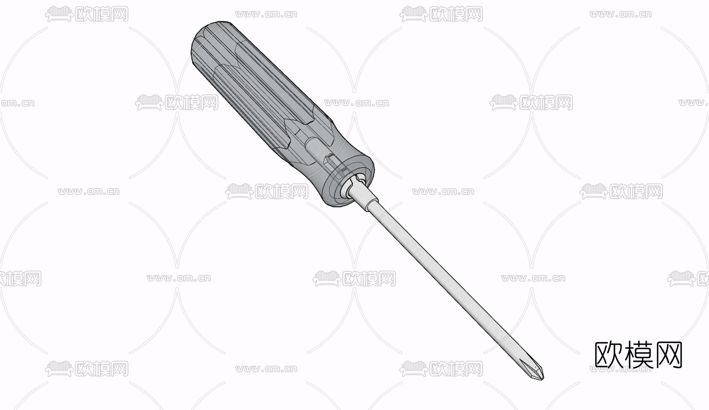 现代十字起免费su模型下载