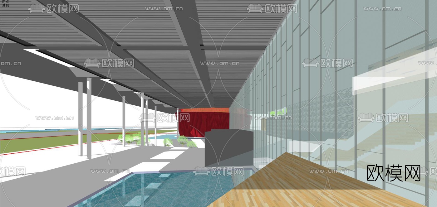 现代科技会馆su模型下载（渲染图9）