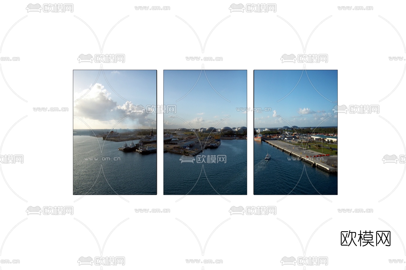 现代装饰画免费su模型下载