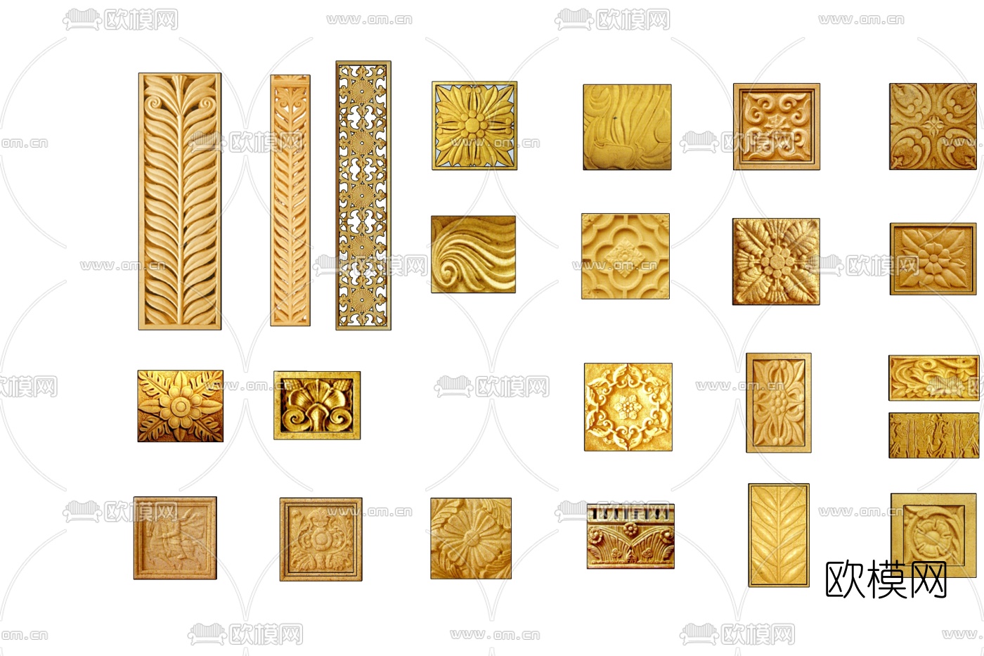 欧式雕花免费su模型下载