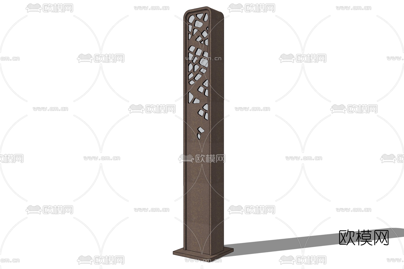 现代路灯免费su模型下载