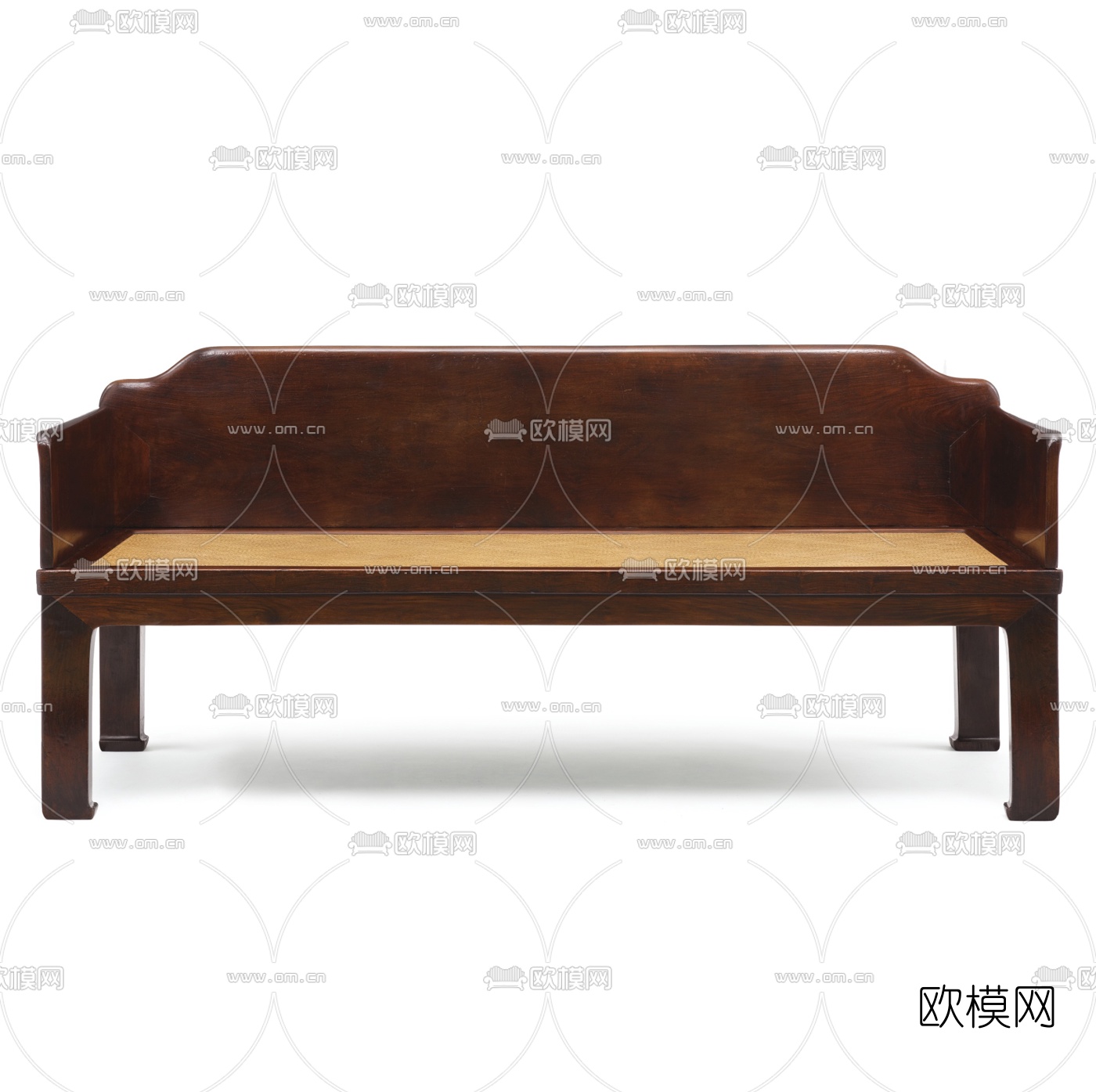 中式实木罗汉床3d模型
