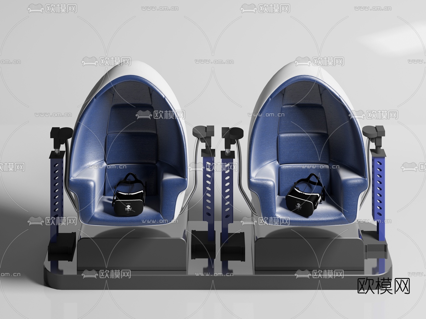 现代虚拟现实VR互动座椅3d模型
