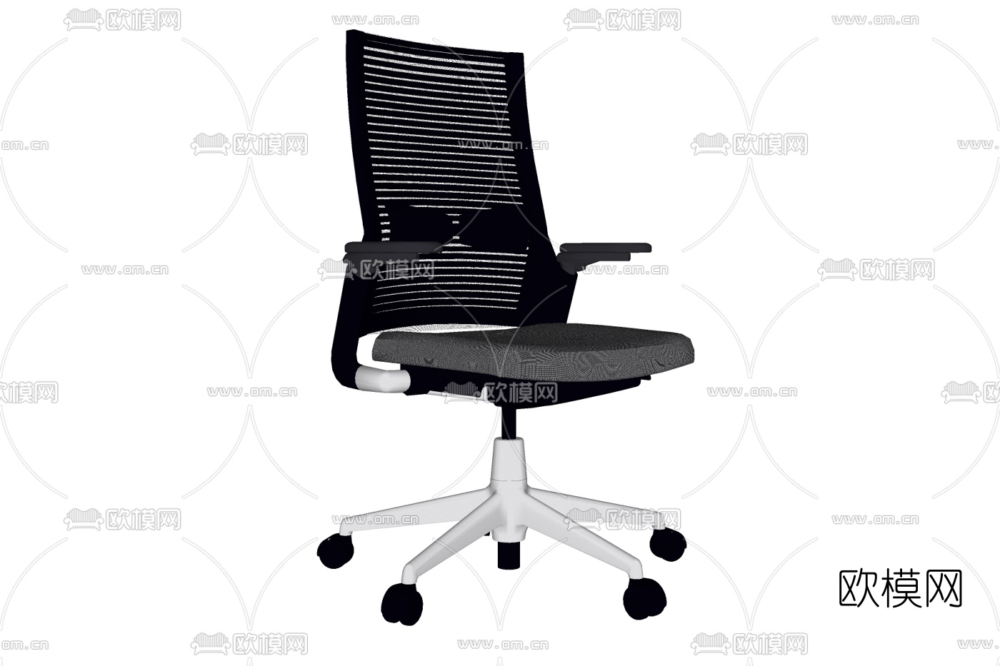 现代布艺办公椅免费su模型下载