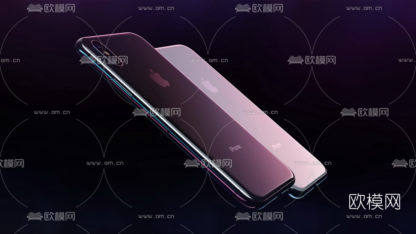现代苹果手机3d模型