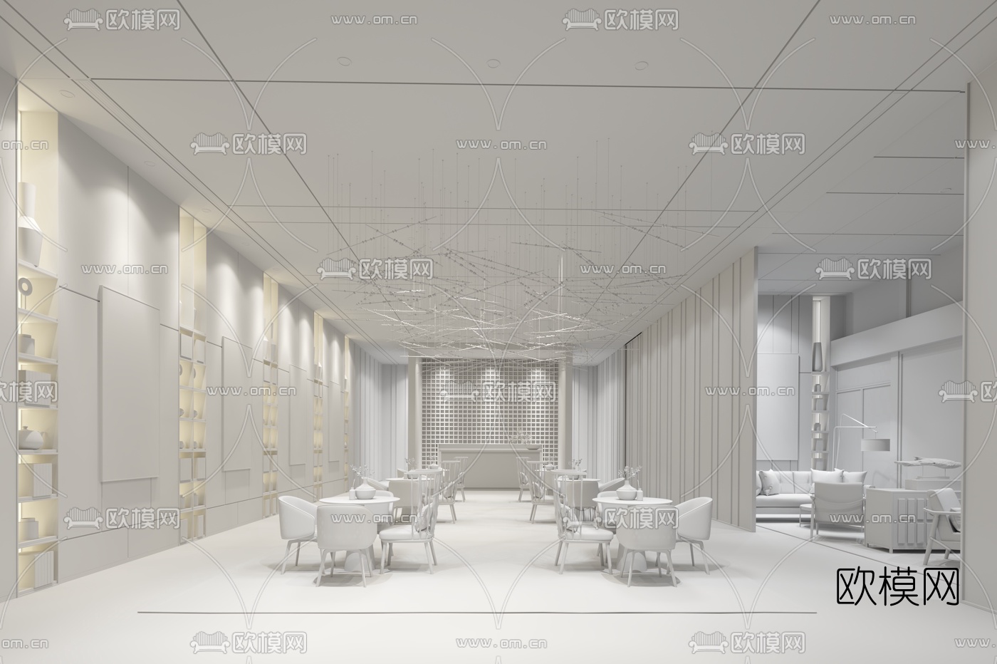 李益中设计 惠州中海阅江府营销中心3d模型