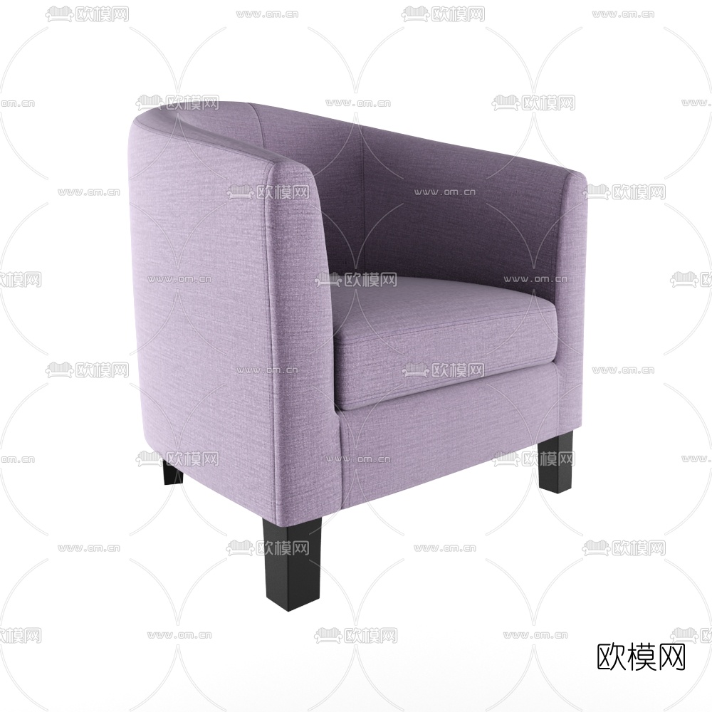 现代单人沙发免费3d模型下载