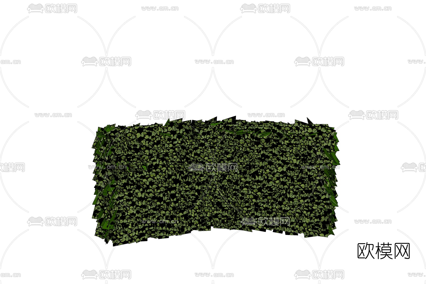 现代灌木免费su模型下载